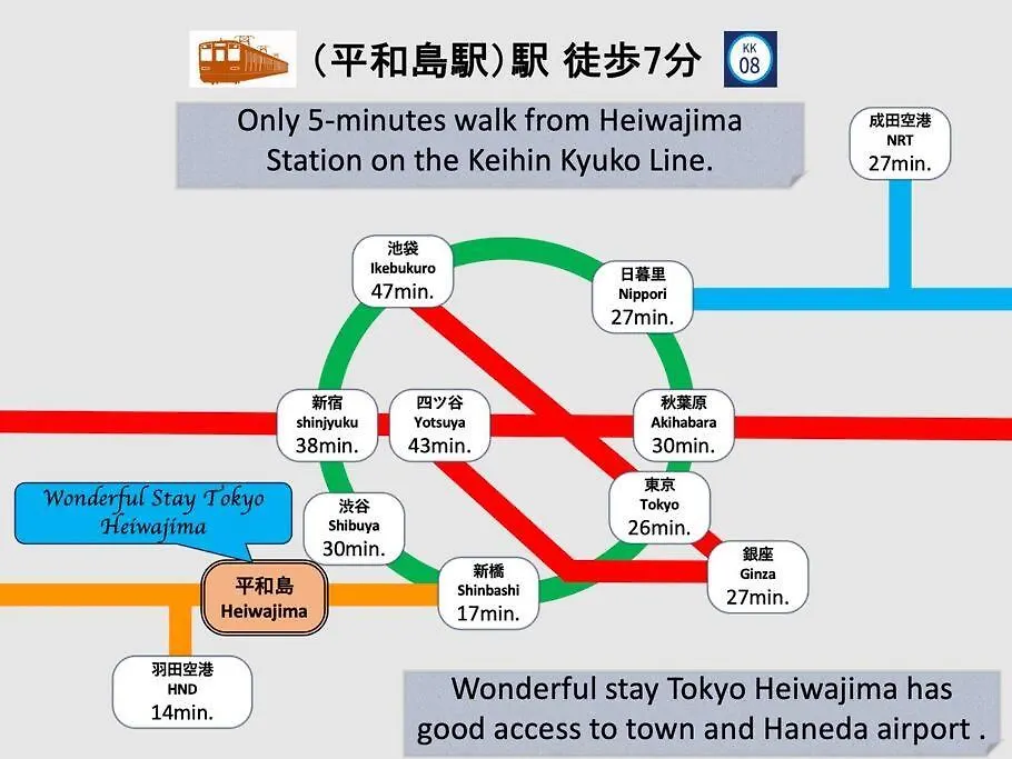 Appartamento 最大17名まで！羽田空港・東京駅の間にある平和島徒歩7分の貸切り一軒家 Tokyo